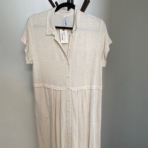 Rachel pally linen  1976 andi dress sz small NWT